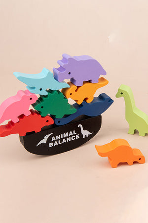 Wooden Animal Balancing Block Game