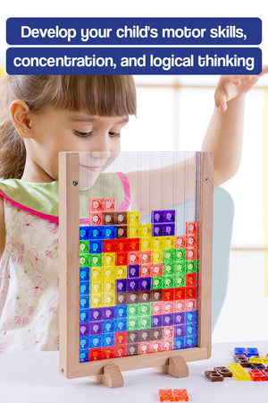 Geometric Shape Cognitive Tetris Puzzle Game