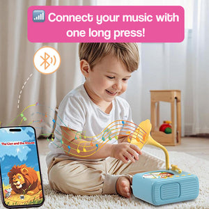 Smart Mini Phonograph with 96 Vinyls + Bluetooth