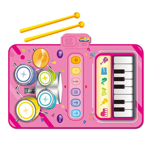Interactive Music Maestro Non-Slip Play Mat Set with Drumsticks