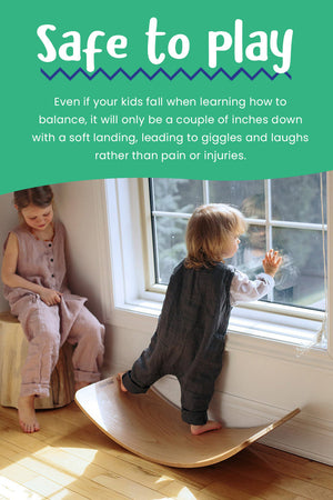 Drewniana deska do balansowania Montessori