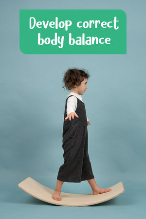 Drewniana deska do balansowania Montessori