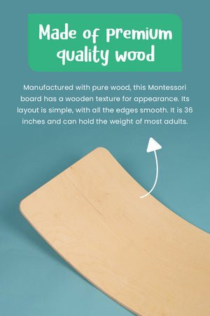 Drewniana deska do balansowania Montessori