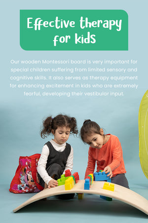 Drewniana deska do balansowania Montessori