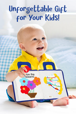 Moja Pierwsza Przenośna Książka Montessori z Zabawnymi Aktywnościami