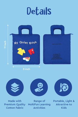 Moja Pierwsza Przenośna Książka Montessori z Zabawnymi Aktywnościami