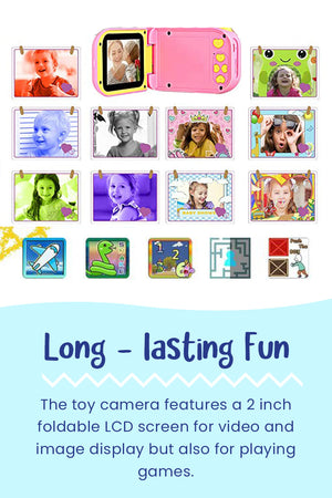 CYFROWY APARAT ZABAWKOWY DLA DZIECI I KAMERA WIDEO