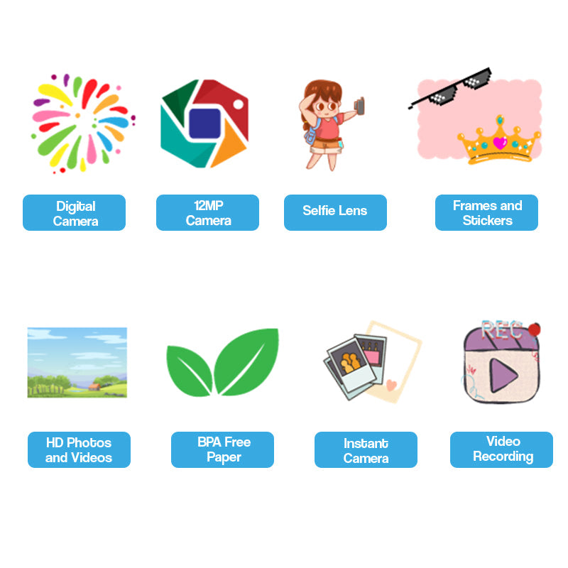 APARAT FOTOGRAFICZNY Z NATYCHMIASTOWYM WYDRUKIEM DLA DZIECI