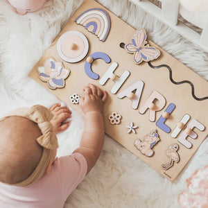 Montessori dřevěná tabule s vlastním jménem