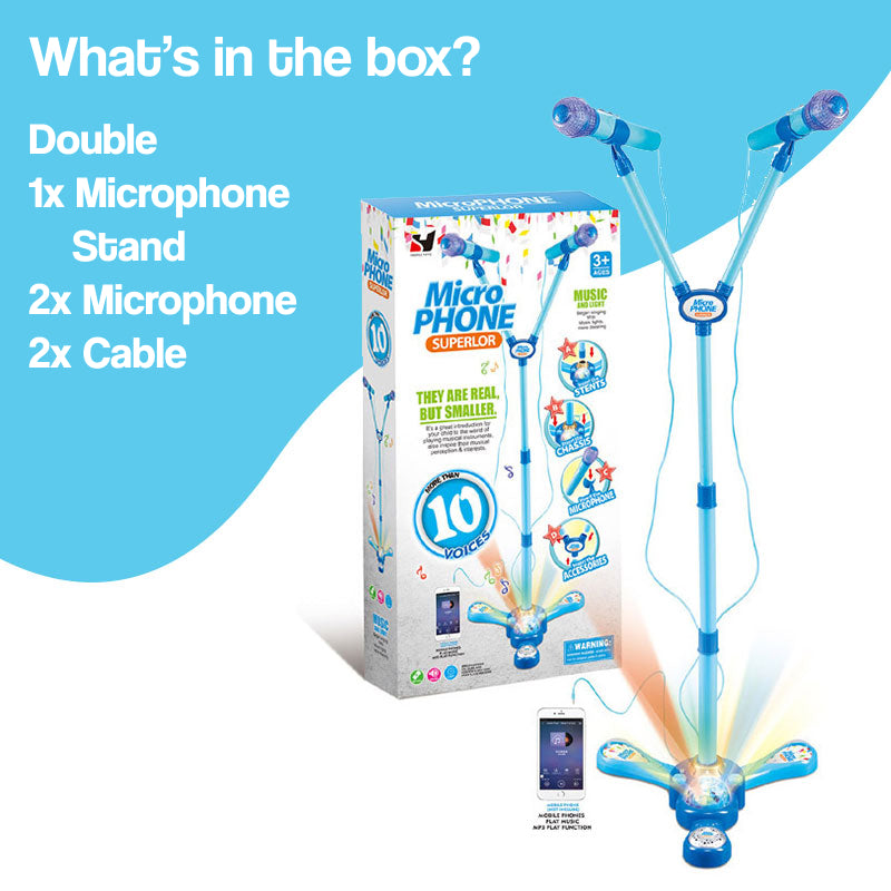 Complete Karaoke Mic Set with LED Stand