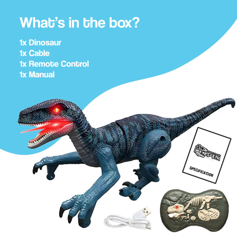 Remote Control Dinosaur with Lights, Sound & Motion
