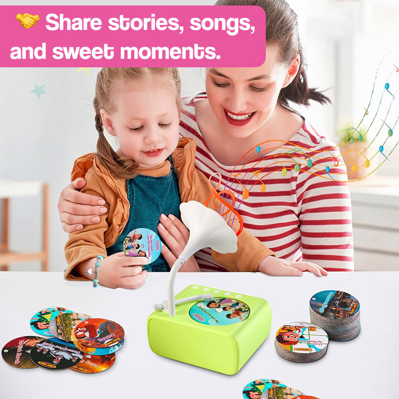 Smart Mini Phonograph with 96 Vinyls + Bluetooth