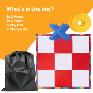 Oversized Felt Tic Tac Toe Family Game Set