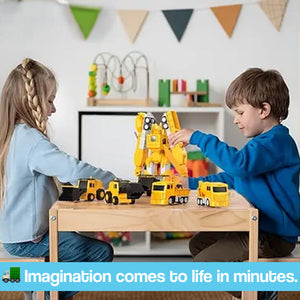 Click & Snap Magnetic Transformer Construction Set