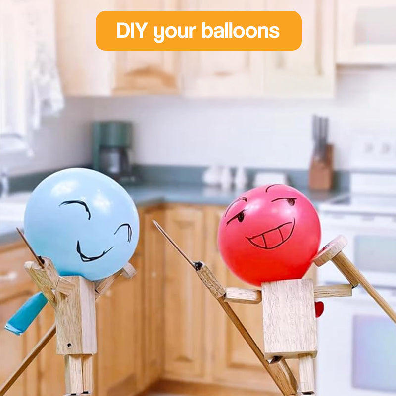 PopWars Balloon Fencing Wooden Set