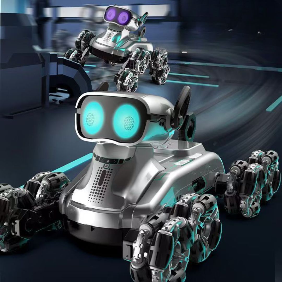 Gesture-Sensing Climbing Electric Stunt Robotic Dog