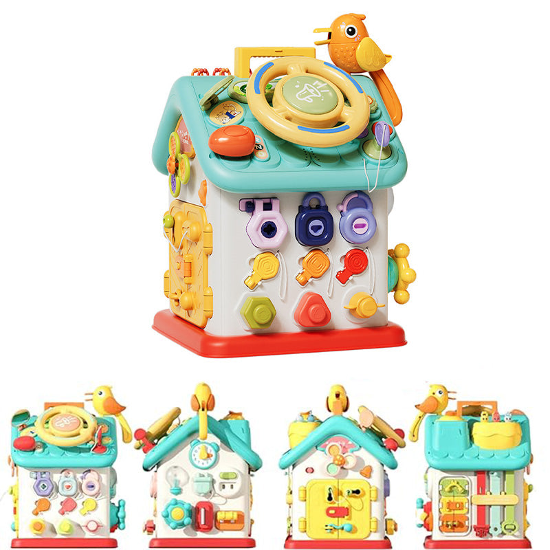 Montessori Busy House Toy for Fine Motor Skills