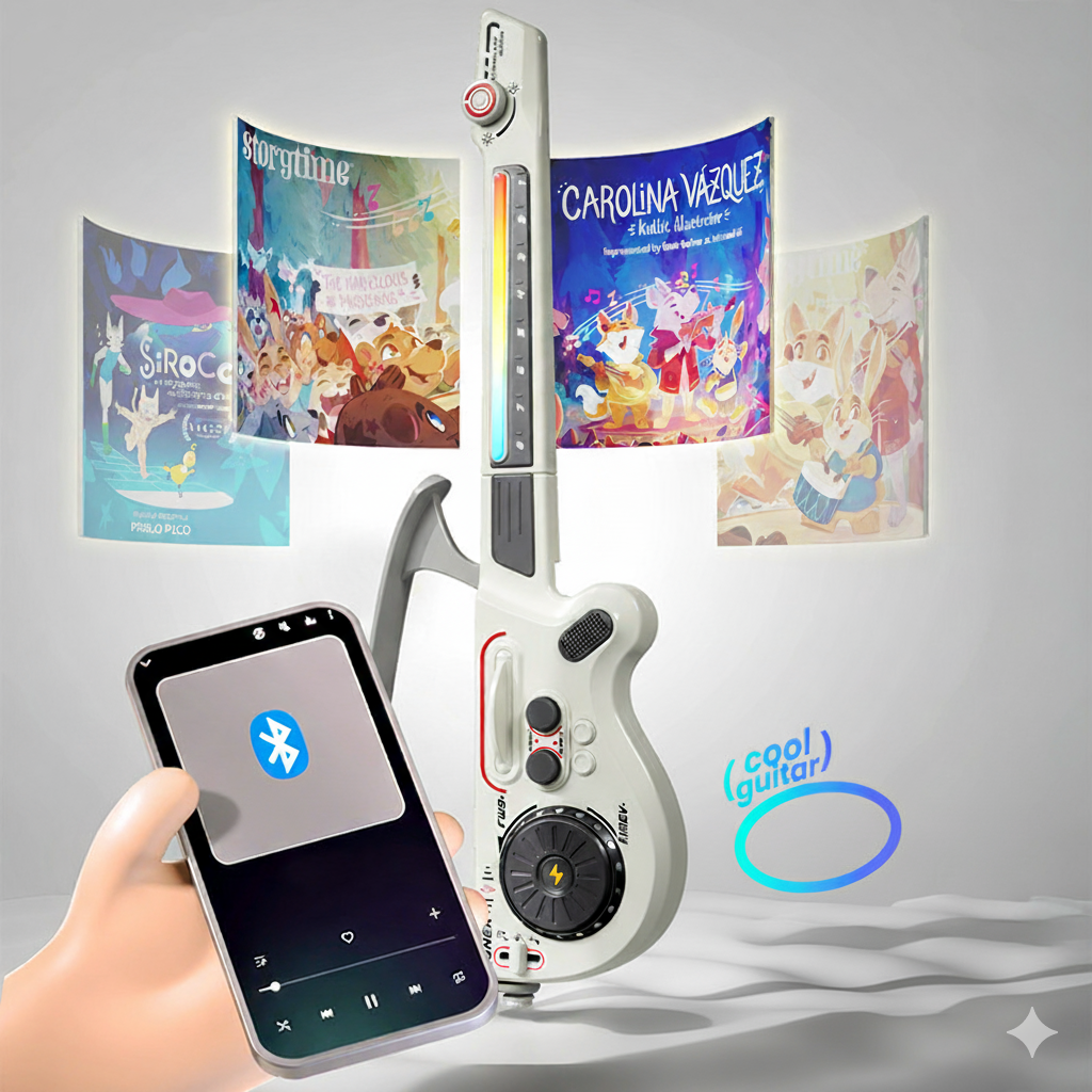 Multifunctional Bluetooth DJ Guitar for Kids