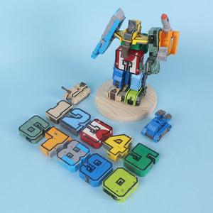 Digital Deformation Transforming Robot Building Blocks Toy