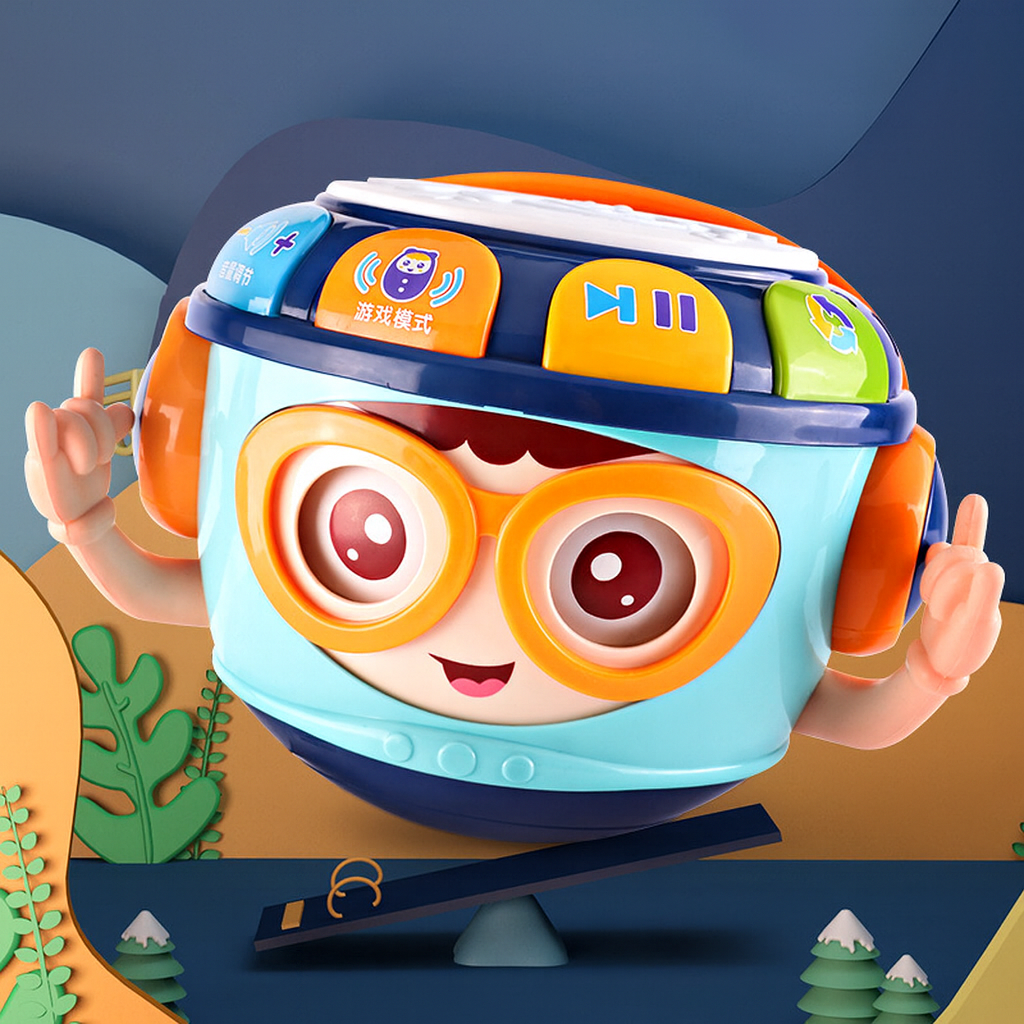 Infant Music Projection Hand-Pat Drum Educational Toy