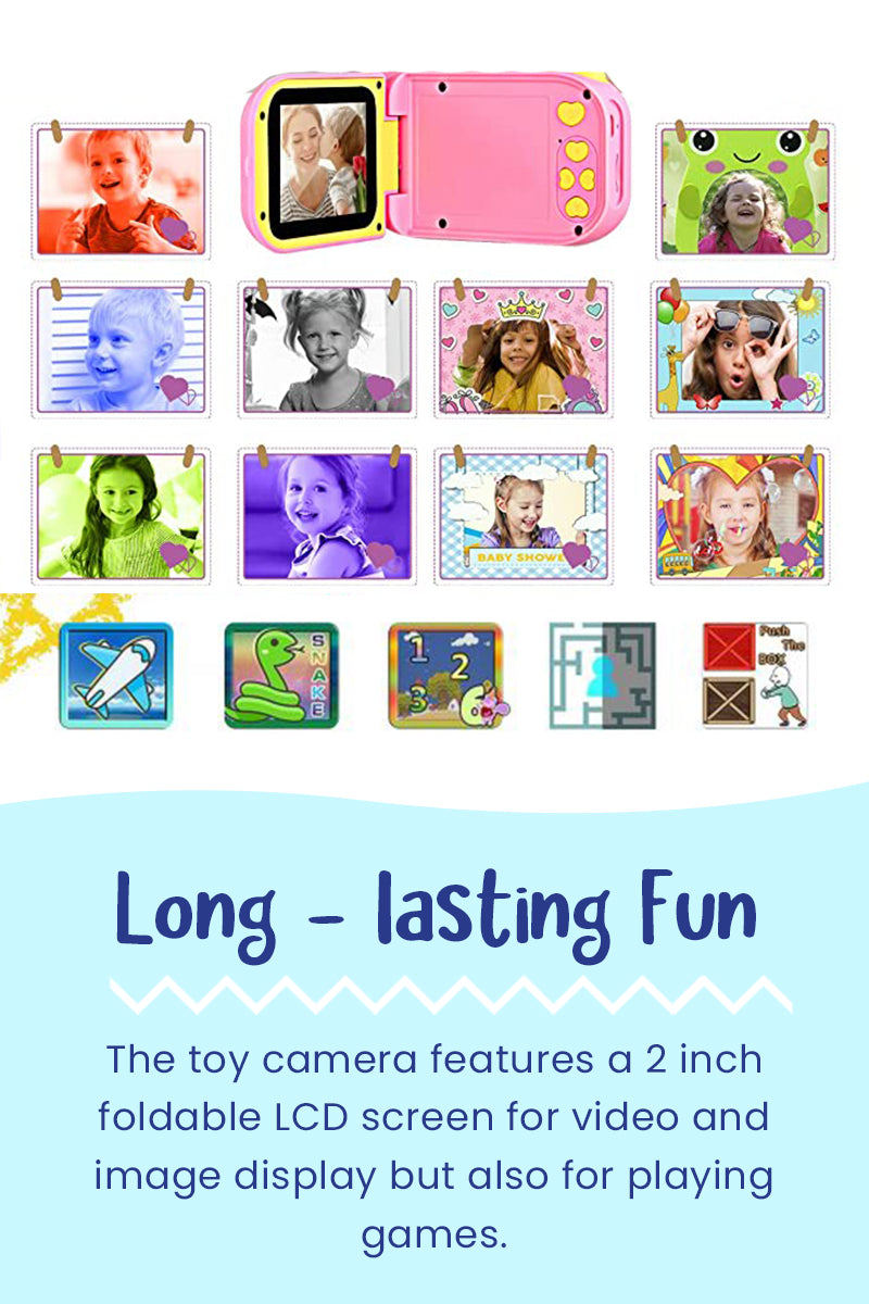 CYFROWY APARAT ZABAWKOWY DLA DZIECI I KAMERA WIDEO