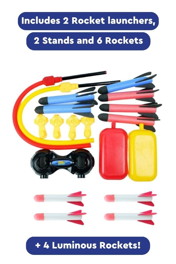 Podwójna zabawka-wyrzutnia rakiet